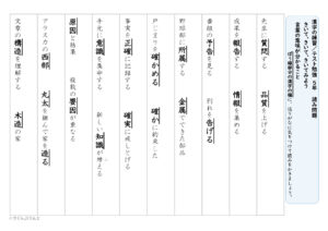 【光村図書】５年漢字プリント　１学期③　